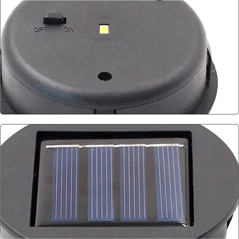 Typecat 4PCS Solar Lamp Base with LED Bulb