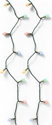 Retro LED Twinkle Light Set Multi-colored