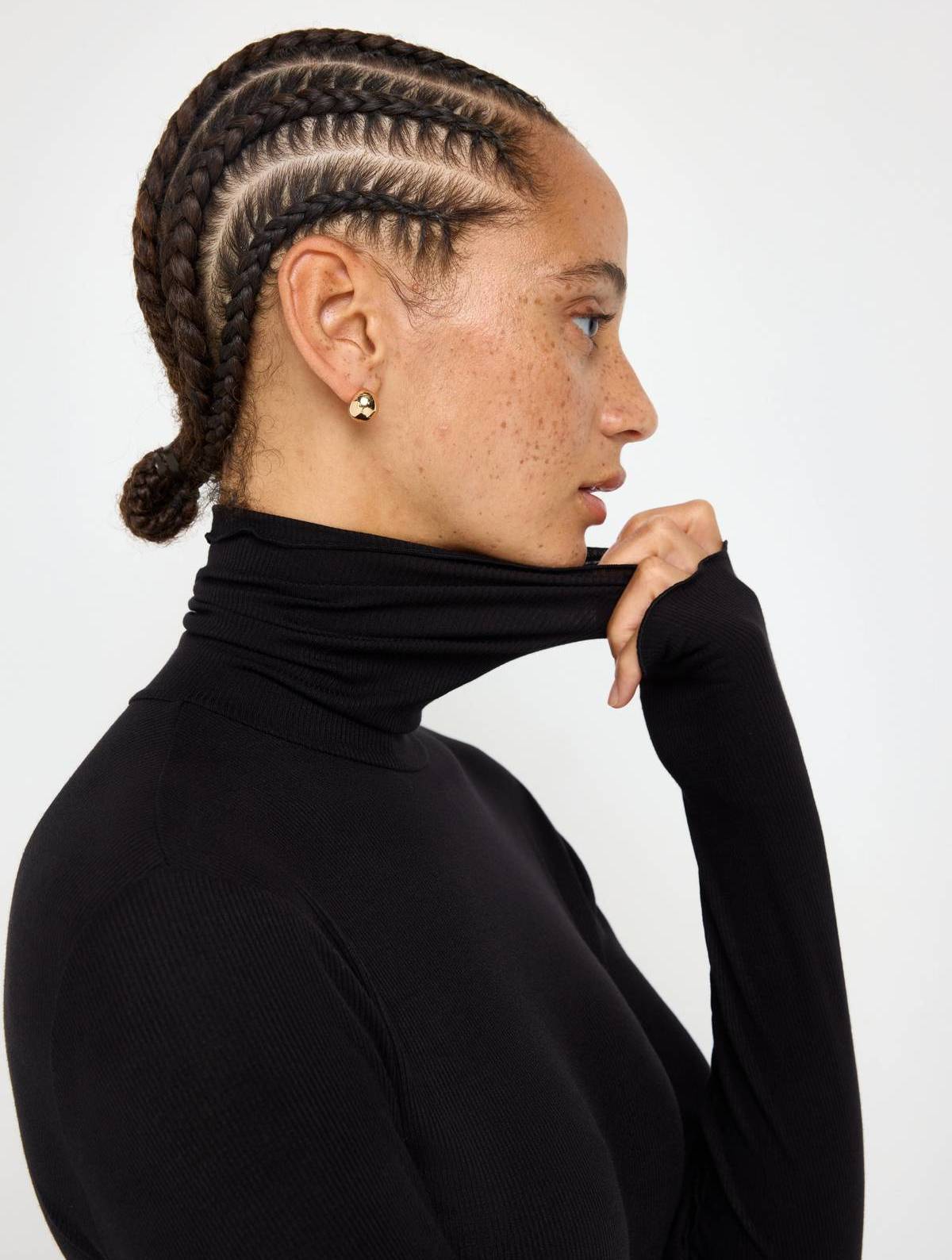 Lindex Ribbed Roll Neck Top