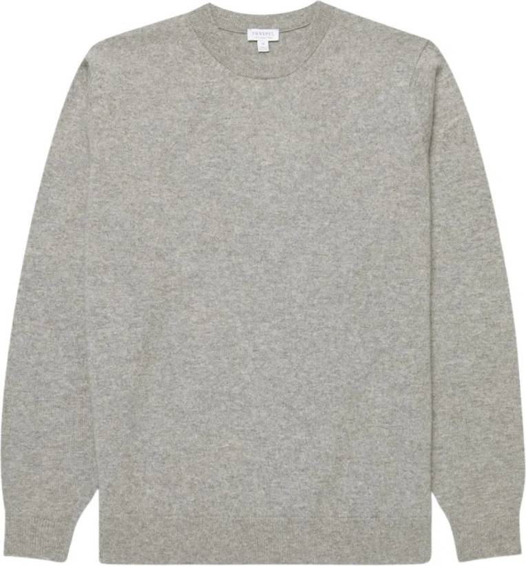 Cashmere Rundhals Pullover - Grau