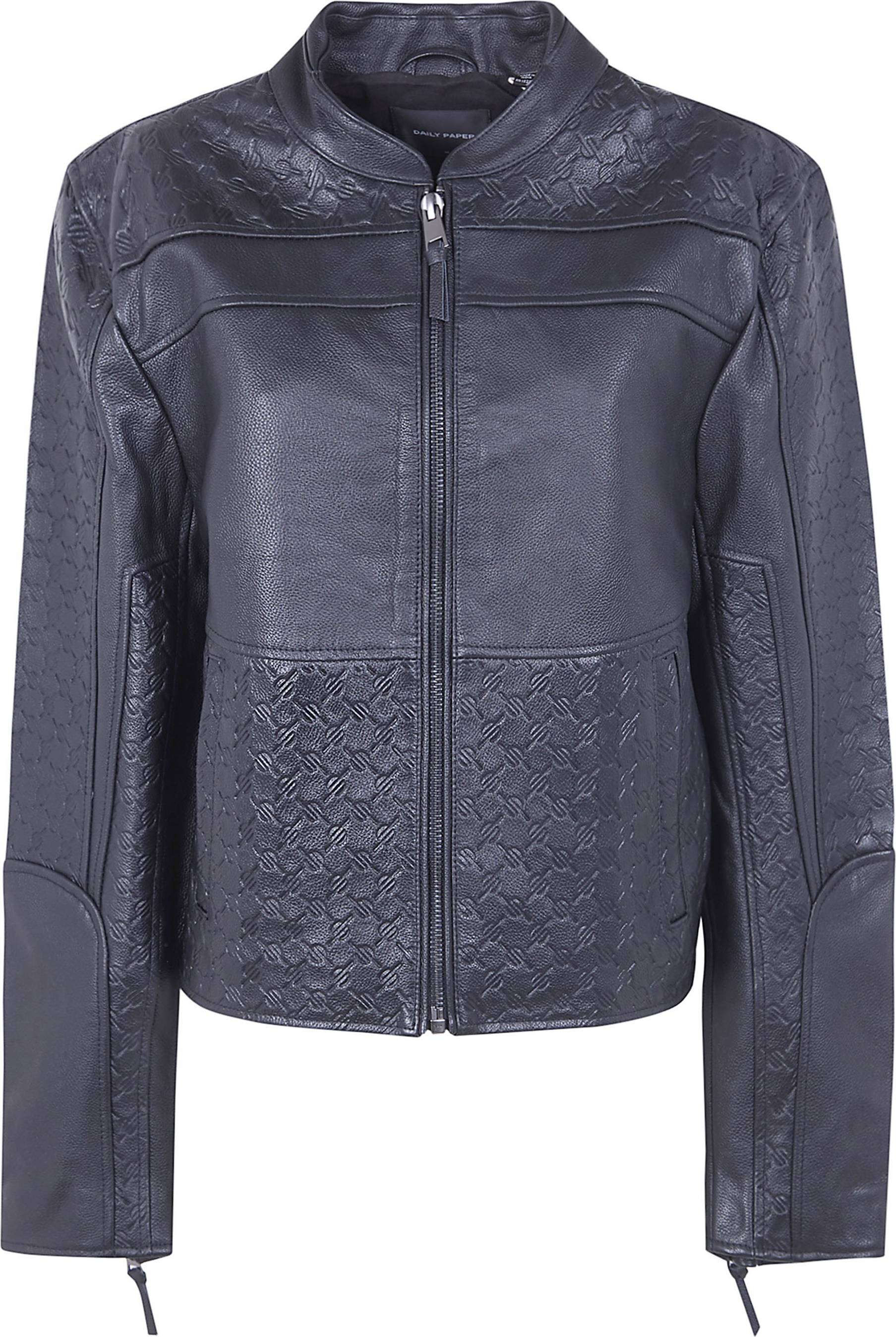 Daily Paper Structured Leather Jacket