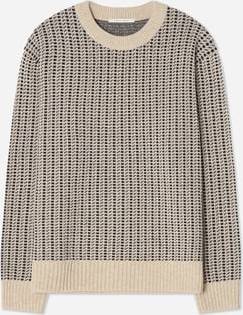 Patterned Boiled Merino Sweater