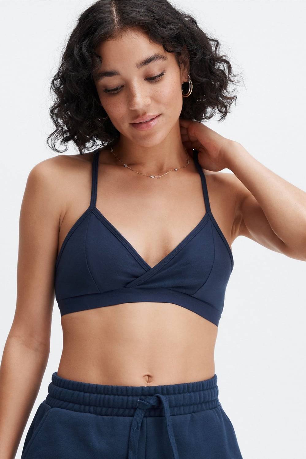 Fabletics Live-In Racerback Bralette Black - Black