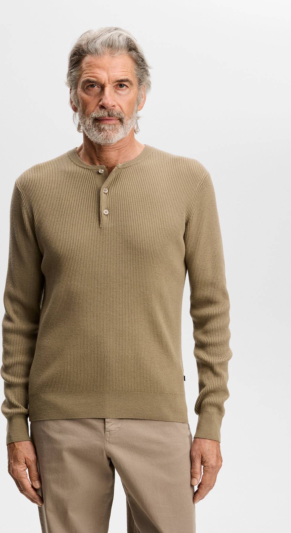 J.Lindeberg Hawk Rib Knitted Henley