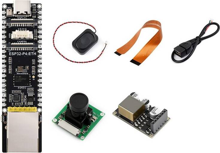 Kepptory ESP32-P4-ETH Development Board with RJ45 POE MIPI CSI Camera