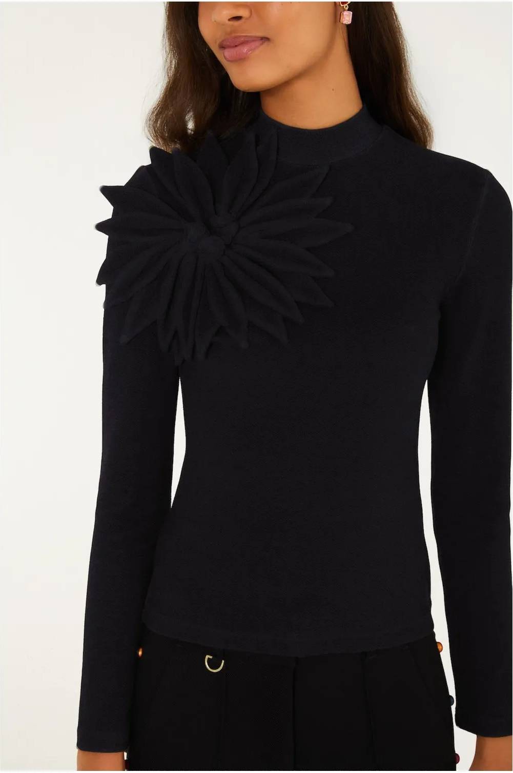 Farm Rio Flower Long Sleeve Top