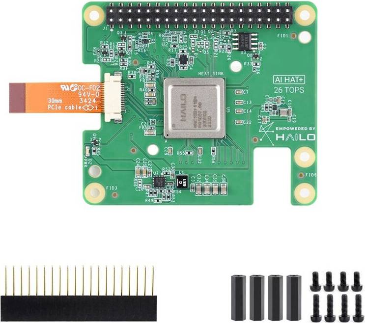 Exogio Raspberry Pi AI HAT Build-in Hailo-8 AI Accelerator