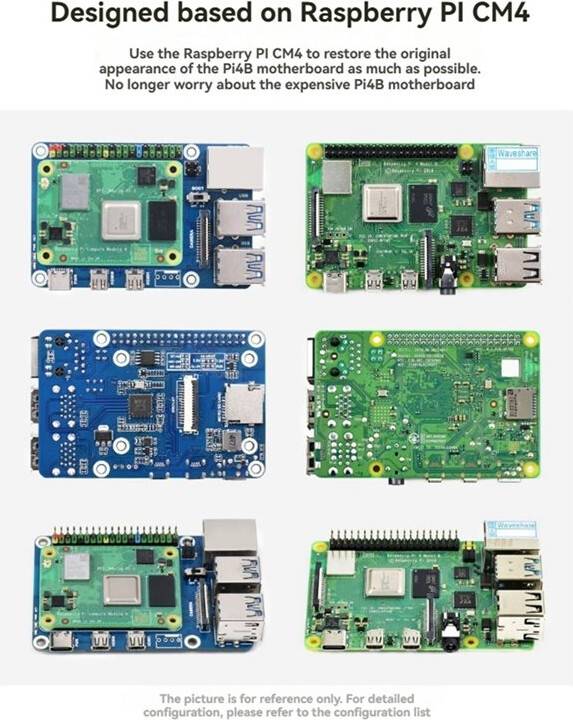 Tlily CM4 to Pi 4B Adapter for Raspberry Pi CM4