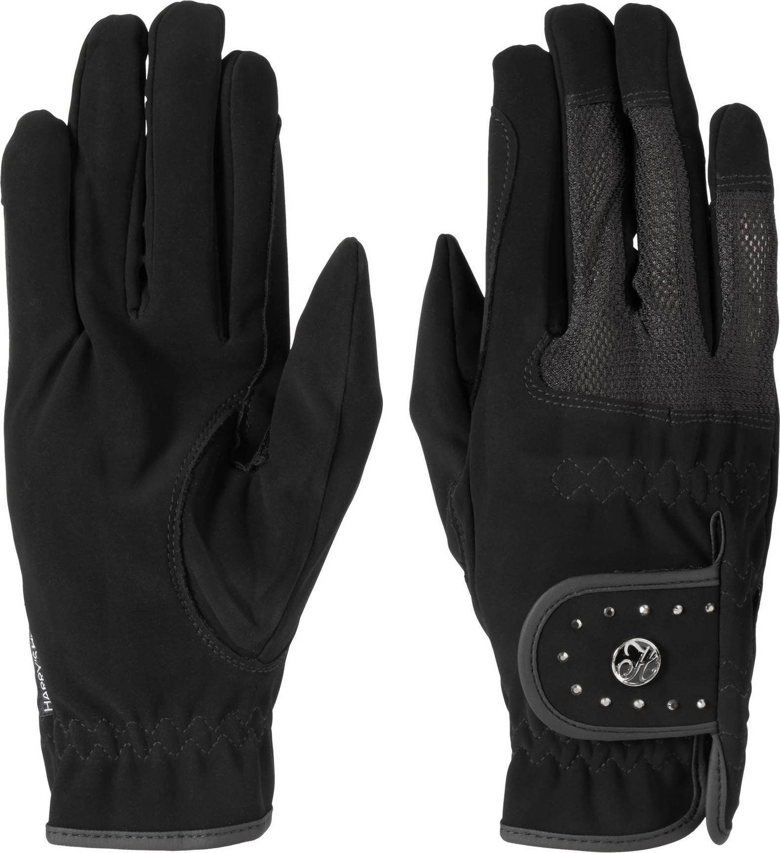 Domy Mesh Crystal Riding Gloves