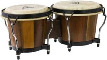 Tycoon Ritmo 6 Inch 7 Inch Broad Leaf Acacia Bongo Drum Set