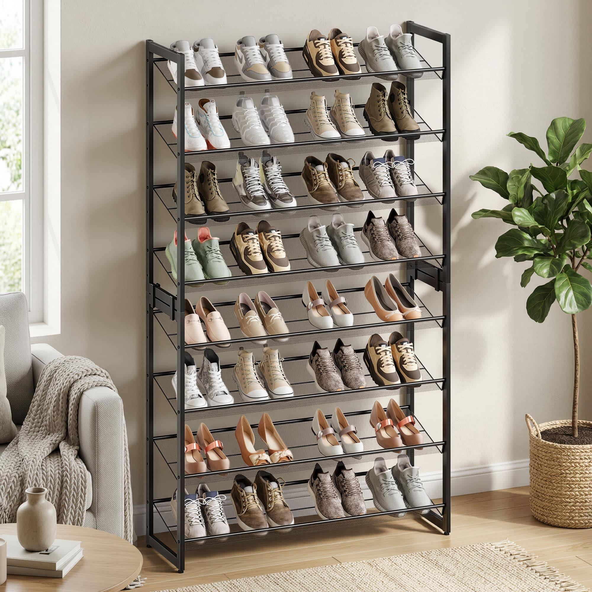 I rack 2 Songmics 8-Tier Shoe Rack Set 2 Shoe Rack 36.4x64.4" 2pcs