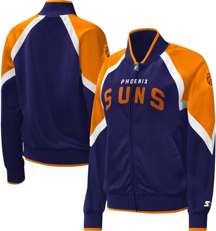 Starter Phoenix Suns Slam Dunk Raglan Full-Zip Track Jacket - Purple