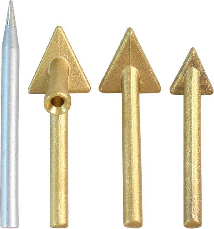 Torribaly 4Pcs Plastic Welding Tools Triangular Copper