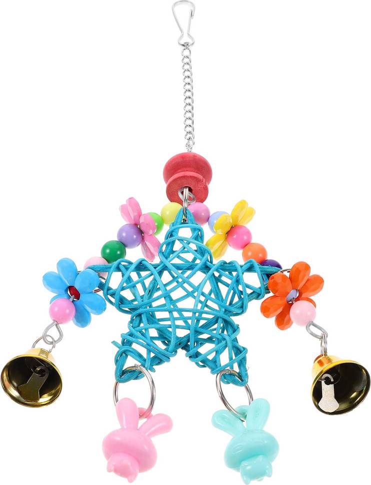 Inoomp Multi Color Parrot Hanging Chewing Toy