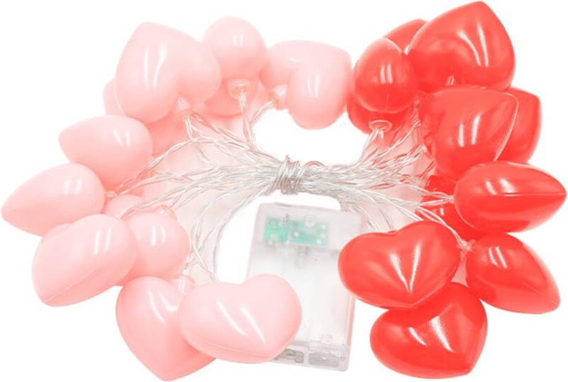 Two Color Heart String Lights 9.8 FT