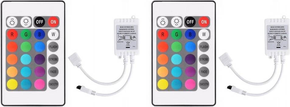 2X 24 Keys Remote Control DC12V LED Controller Remote Control for Lighting