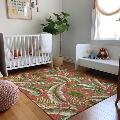 Addison Rugs Mayfield AMF196SP 8 x 10 ft Loomed Polyester Spice Rectangular Indoor Geometric Machine