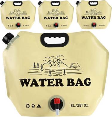 Camping water container with tap 4Pcs 8L Water Container With Tap