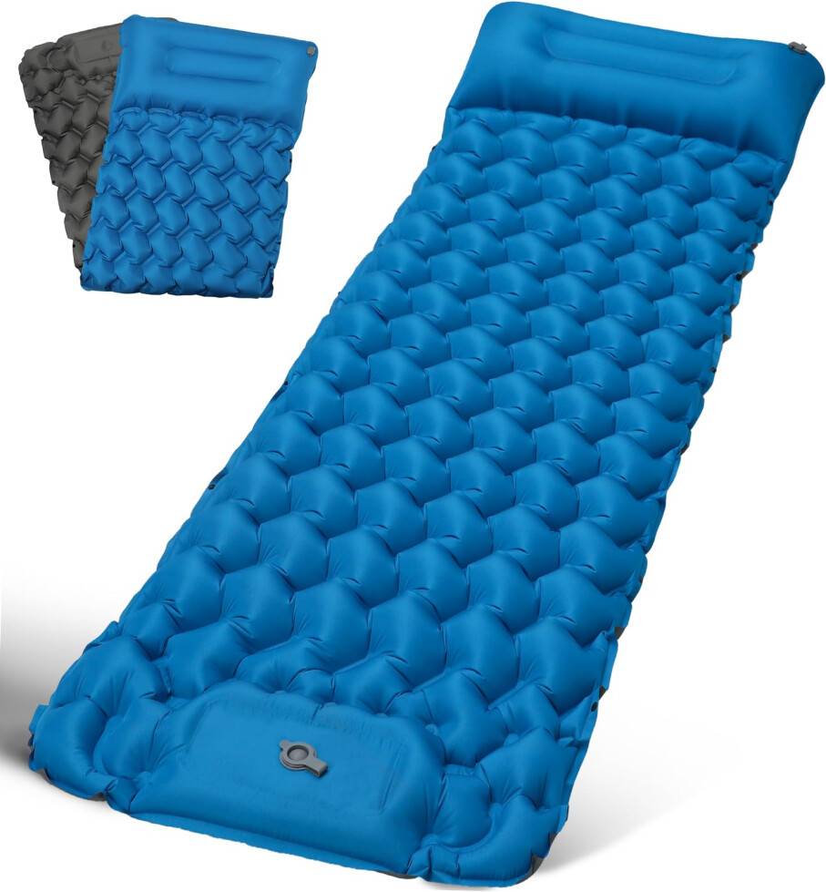 Foot pump air mattress Sleeping Pad Ultralight Inflatable Camping Mat
