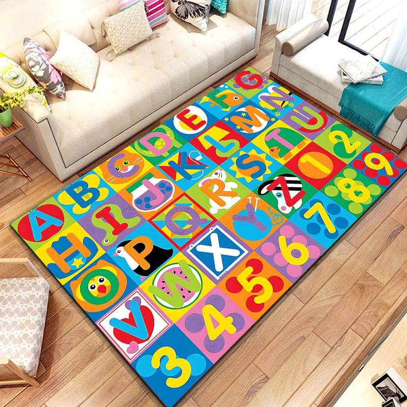 Cartoon Alphabet Children's Rug