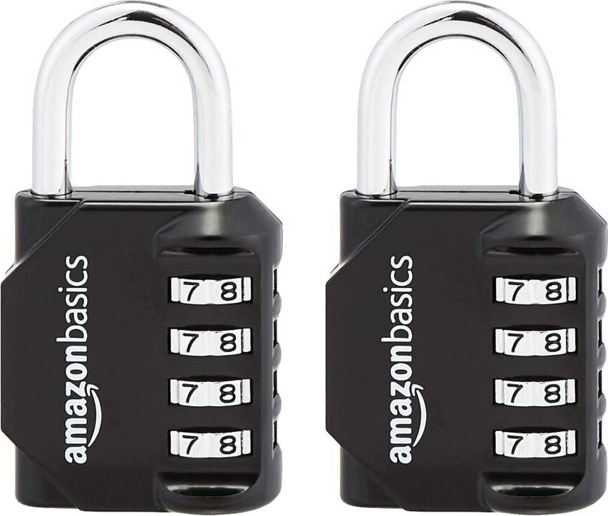 Amazon AB-PL111 4-Digit Combination Lock 2 Count