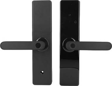 Door handle with lock Lock & Lock Fingerprint Keypad Door Handle Support