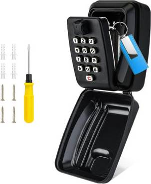 B&Q Wall Mounted Key Storage Box With Push Button