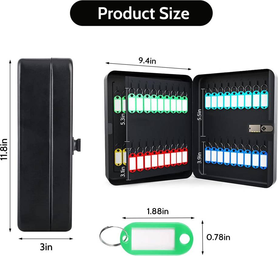 Qulable Combination Key Safe Wall Mounted Key Box