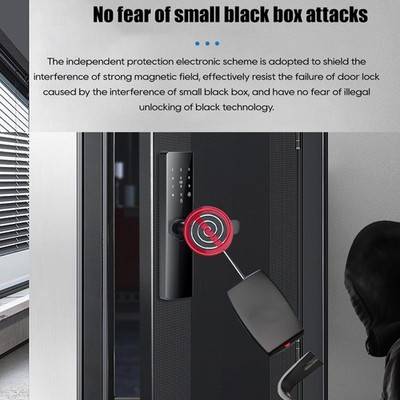 Door handle with lock Lock & Lock Fingerprint Keypad Door Handle Support