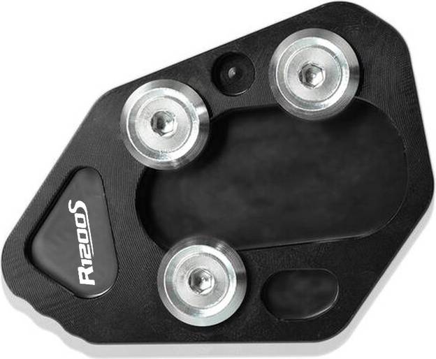Maxpower Motorcycle Side Stand Enlarge Support Plate Pads - R1200S LOGO