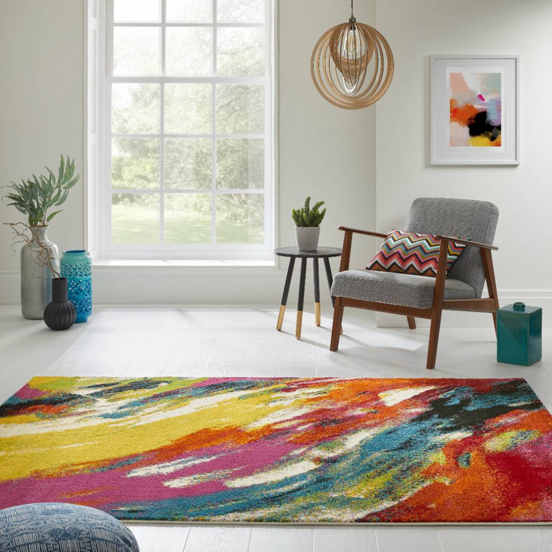 Concept Looms Abstract Area Rug Rectangular 240 x 330 Multicolour cm