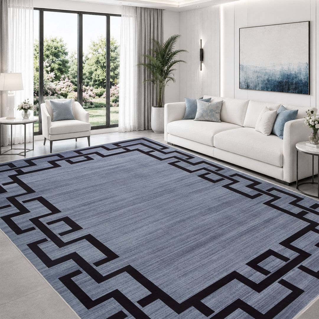 Lark Manor Modern Abstract Area Rug Rectangle 80 x 150 cm