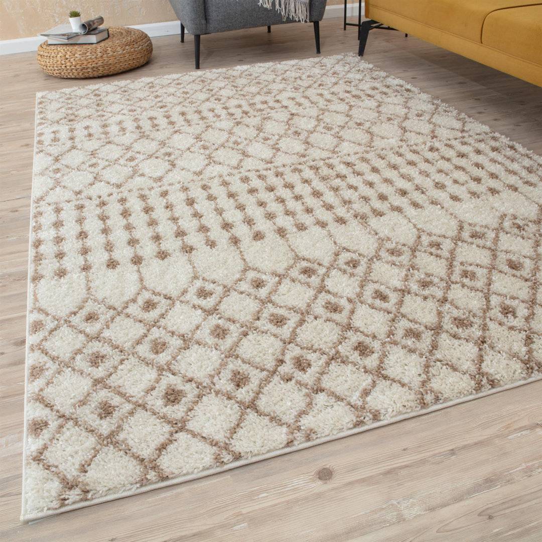 THE RUGS Shaggy Collection Rug Ivory 200 x 290 cm Beige