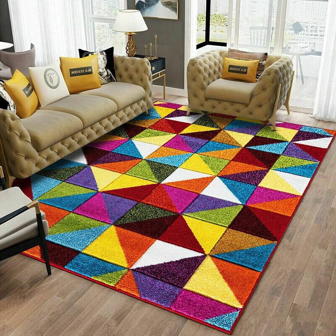 Corrigan Studio Triangle Pattern Modern Rug Runner 60 x 220 Multicolour cm