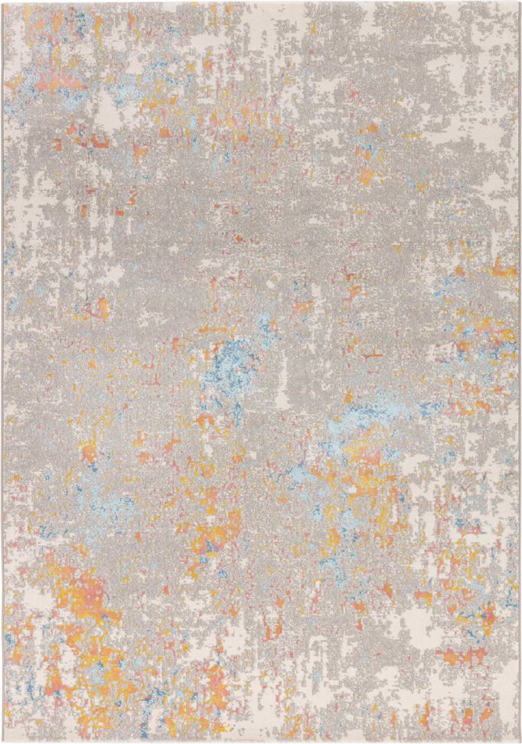 Williston Forge Abstract Area Rug Rectangle 80 x 150 Multicolour cm