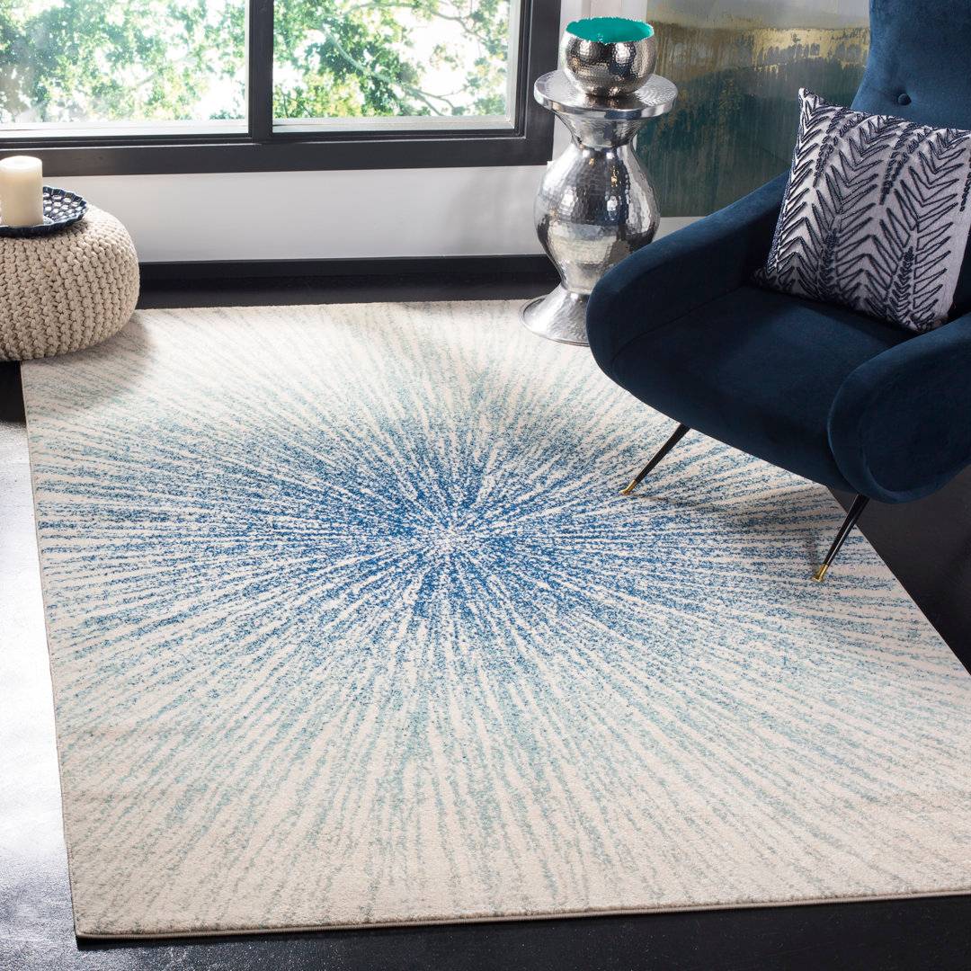 Brayden Studio Manassas Transitional Rug Ivory Rectangle 160 x 229 cm