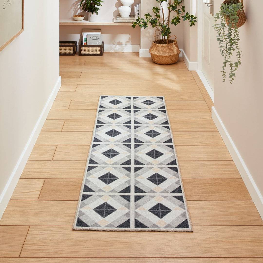 Think Rugs Victoria Area Rug Gray 76 x 150 cm Grey