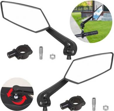 B&Q Bike Cycle Handlebar Rearview Mirror