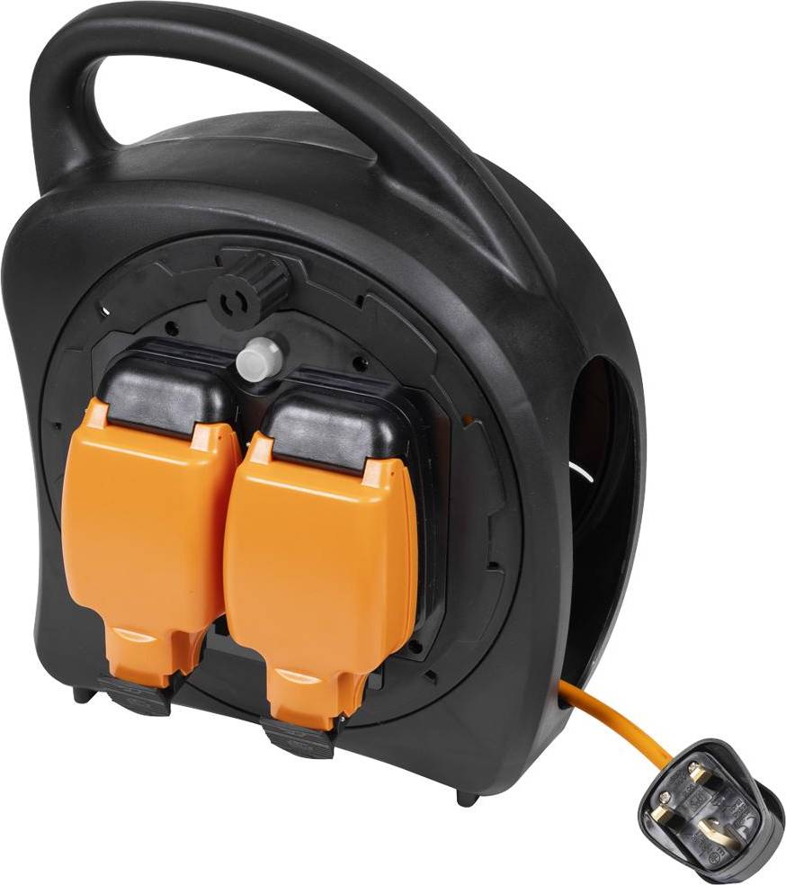 15m extension reel Sealey 2 Socket Weatherproof Cable Extension Reel