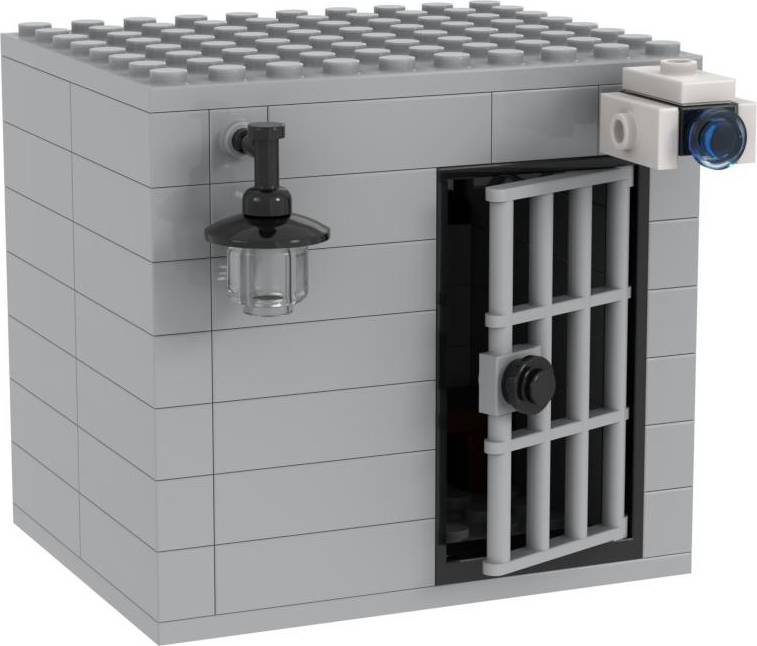 Police Prison Cell Building Block Set