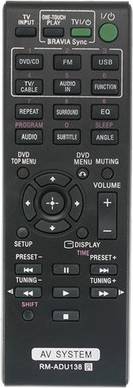 Sodial Rm-adu138 Remote Control For Av System