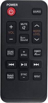 Sodial Ah59-02615a Remote For 2.2 Channel Audio Soundbar System