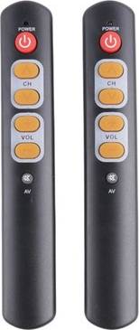 Sodial 2pcs Universal 6-Button Remote Control IR Learning
