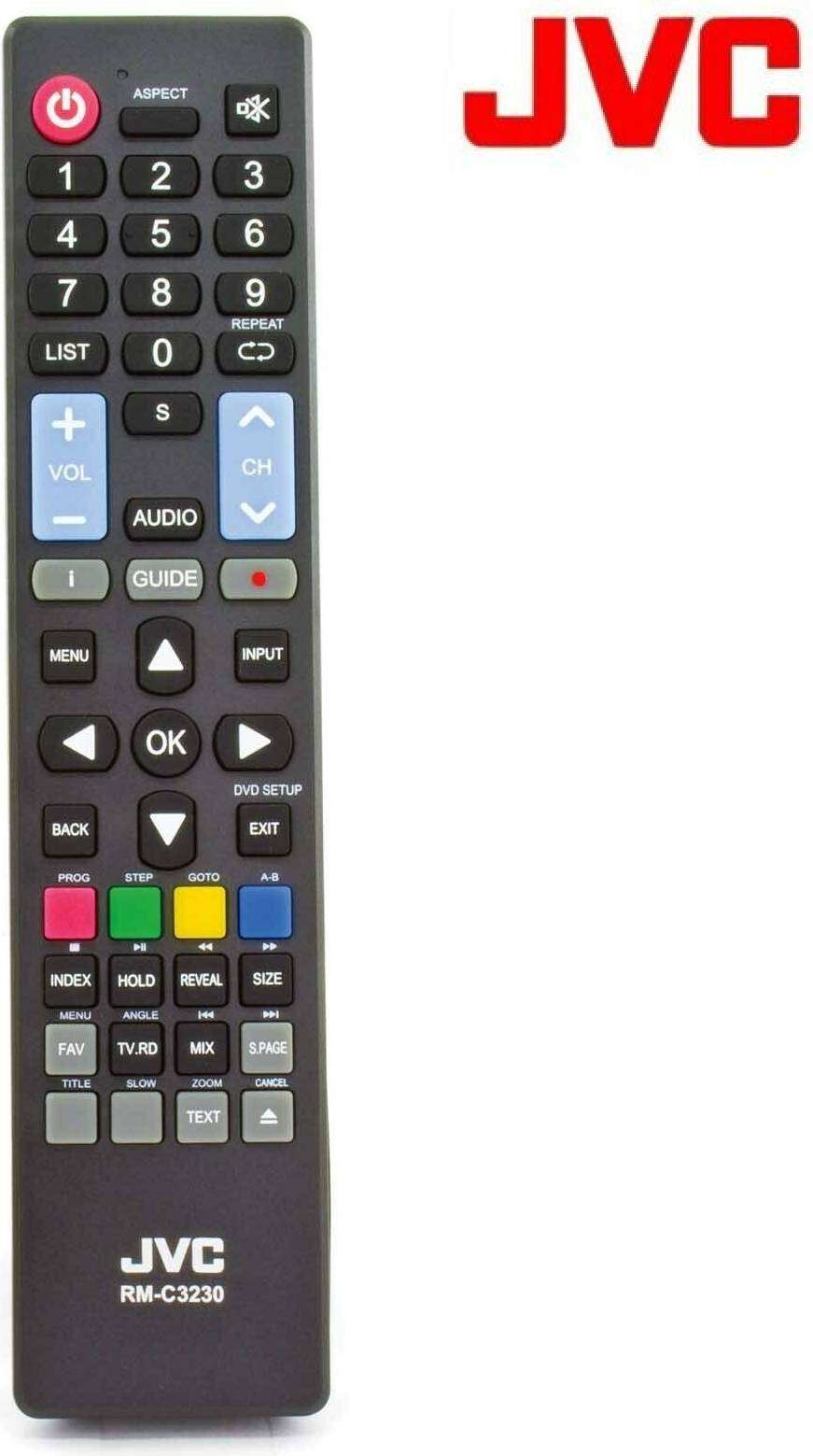 JVC Rm-c3230 Remote Control For Lt-32c360 32 Led Dvb-t Freeview Tv