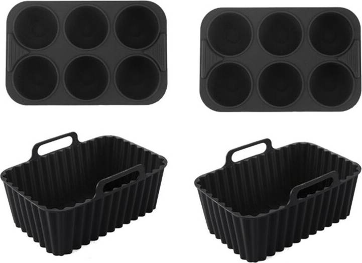 Silicone baking tray Typecat Silicone Baking Tray Set Rectangular Tin