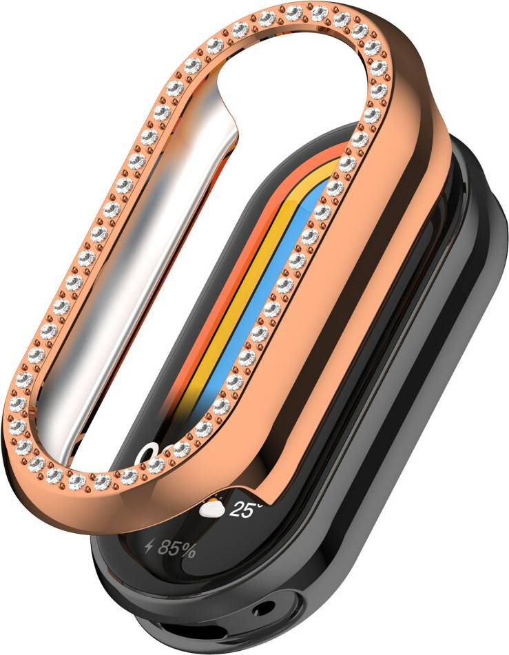Rose Gold NFC Watch Case Rhinestone