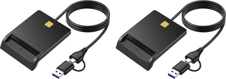 Melitt Multi-Function Portable USB 2.0 Intelligent Card Reader