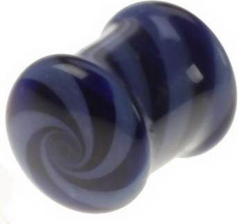 Piercing Plug Pyrex - Lilla/Blå