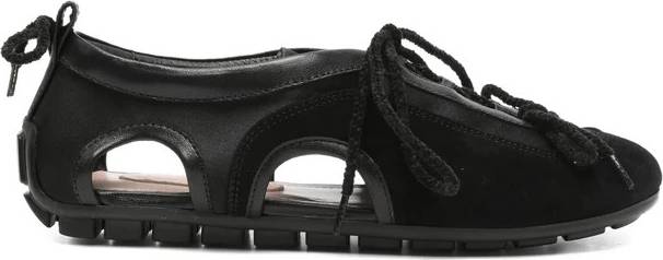 Simone Rocha Cutout Ballerina Grip Trainer Leather - Sort