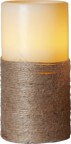 Star Trading LED Blockljus Rope 15 cm Timer